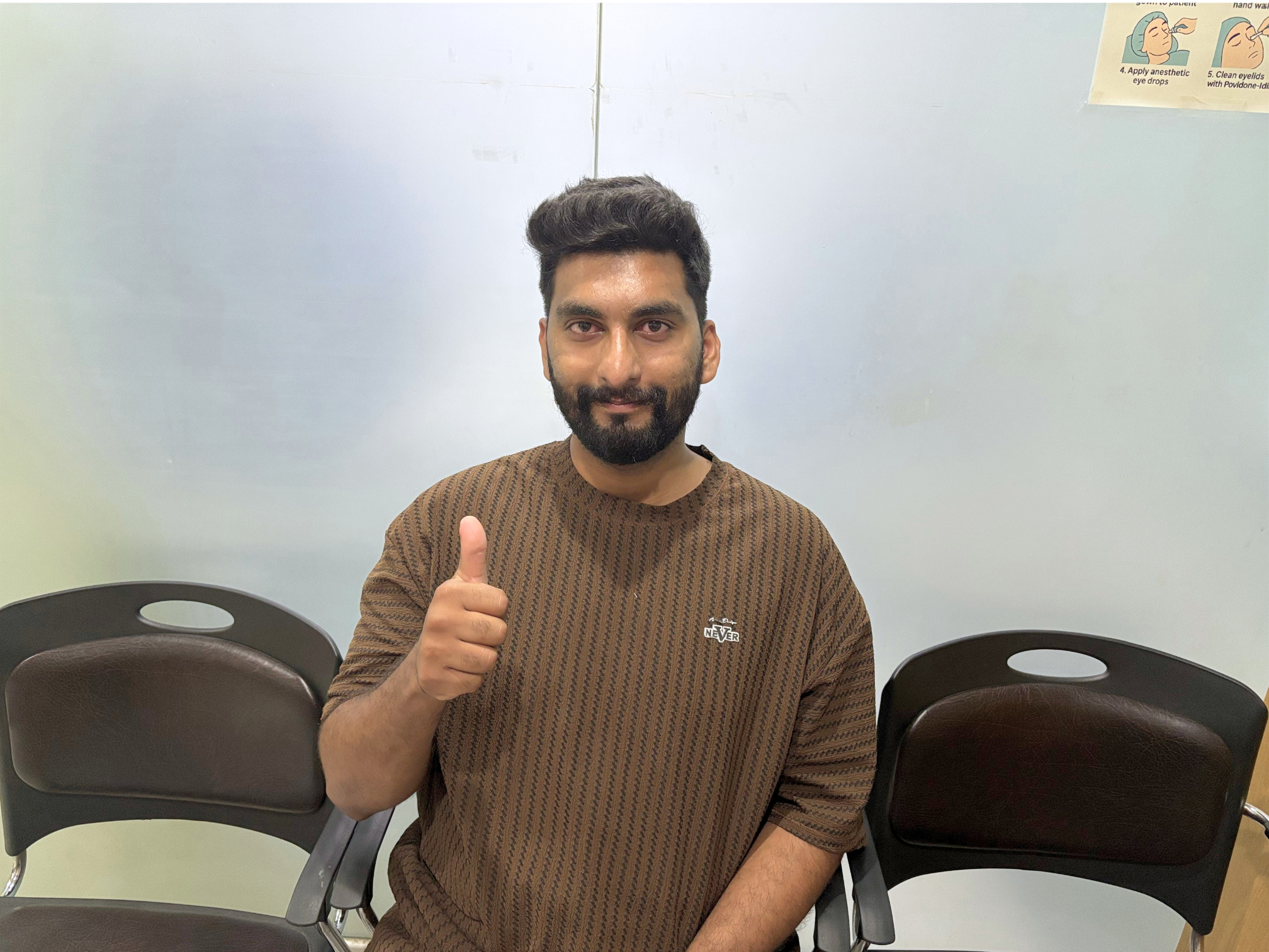 After surgery: SMILE Procedure